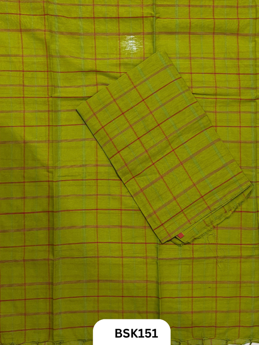 Mul Cotton Checks Top Duppata -2.5Mtr