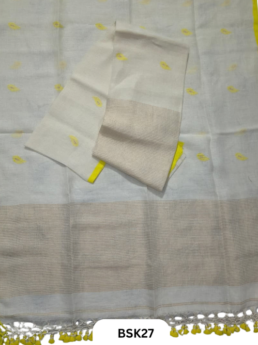 Pure Linen  Handloom Salwar  Top 2.7 mtr  Duppata 2.5 mtr