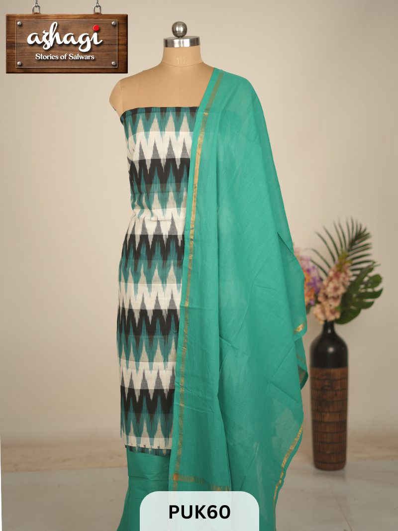 IKKAT COTTON SALWAR SUIT - 3PCS