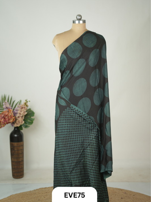 MODAL AJRAKH HANDBLOCK PRINT SAREE