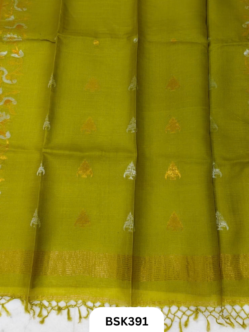 Pure Gicha By Gicha Tussar Silk with Jamdani weave