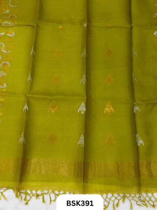 Pure Gicha By Gicha Tussar Silk with Jamdani weave