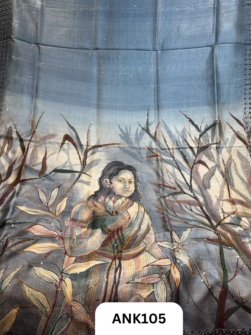 Pure Handloom baluchari Silk Saree