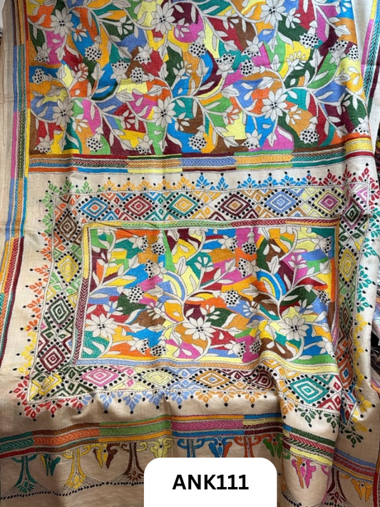 Pure Handloom baluchari Silk Saree