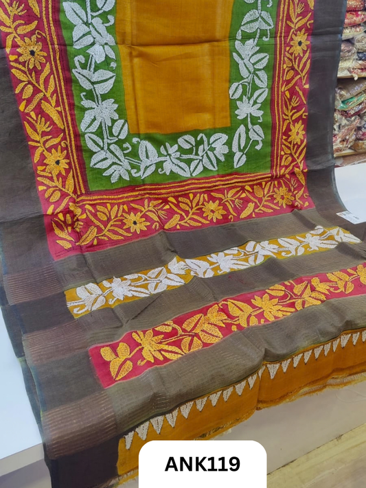 Pure Handloom baluchari Silk Saree