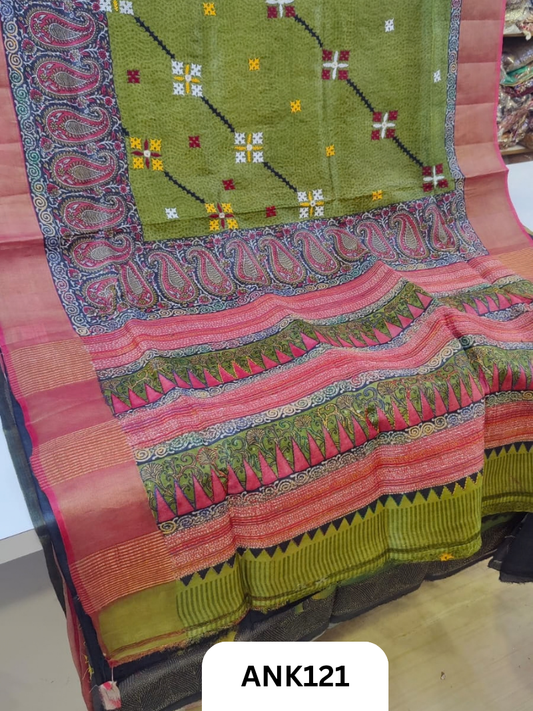 Pure Handloom baluchari Silk Saree