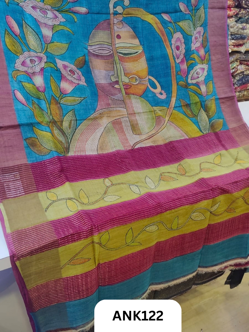 Tussar Silk Kantha Stitch