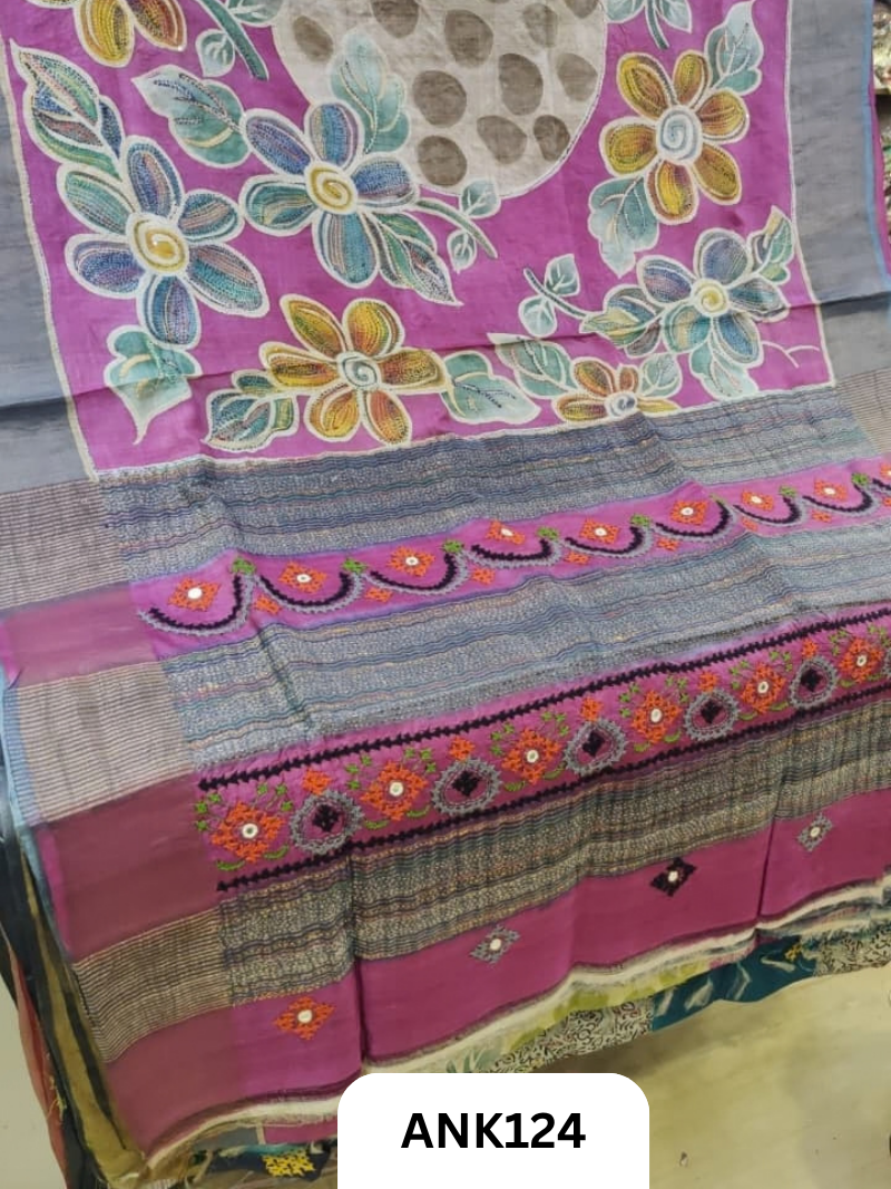 Pure Handloom baluchari Silk Saree