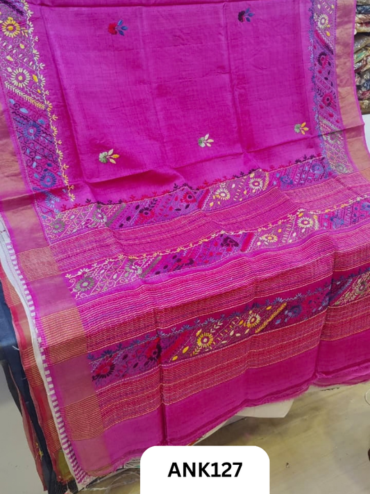 Pure Handloom baluchari Silk Saree