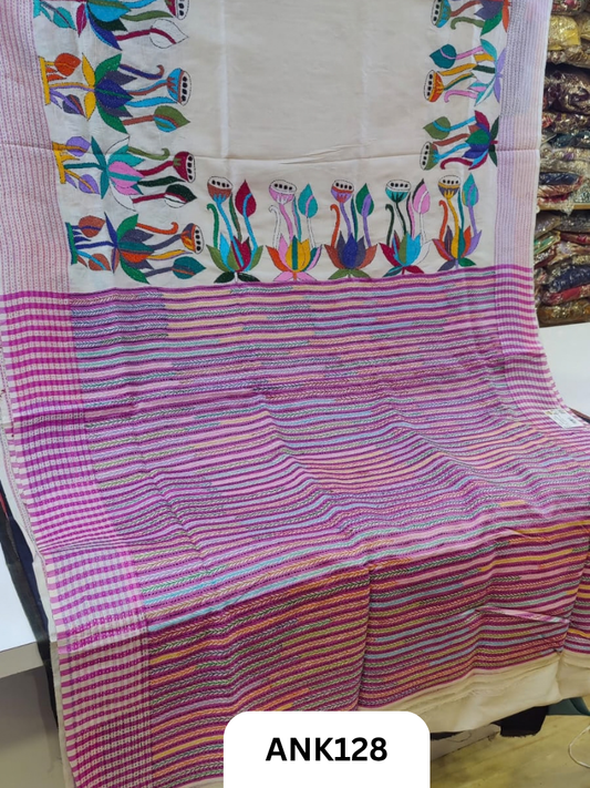 Pure Handloom baluchari Silk Saree