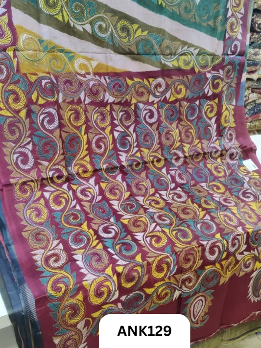 Pure Handloom baluchari Silk Saree