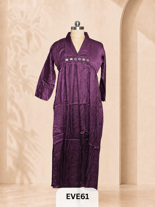 PLAIN MODAL KURTI WITH MIRROR WORK