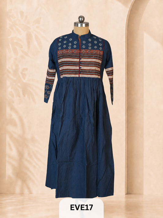 PURE COTTON KURTI WITH MIRROR WORK