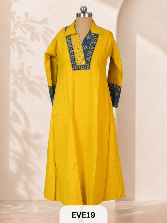 PURE COTTON KURTI - A LINE