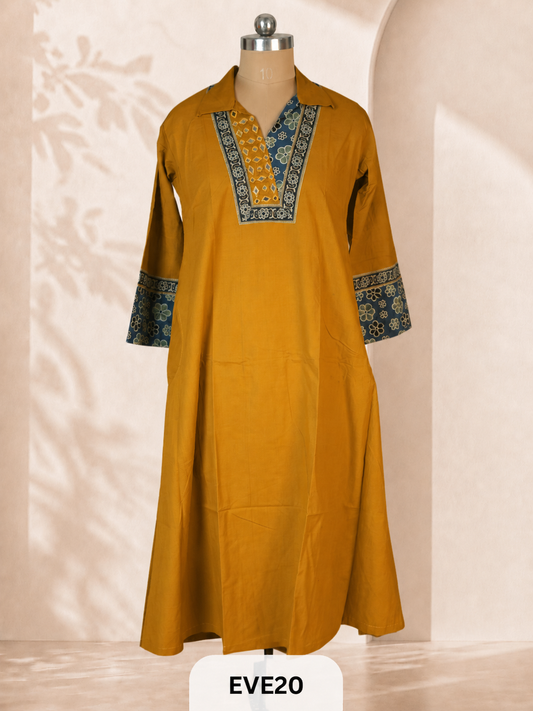 PURE COTTON KURTI - A LINE