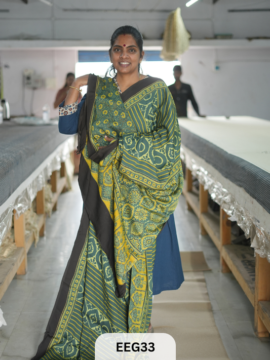 AJRAKH MODAL SAREE