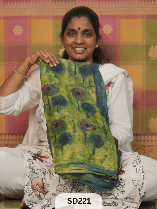 MODAL TUSSAR WITH NASPHAL PRINT SAREE