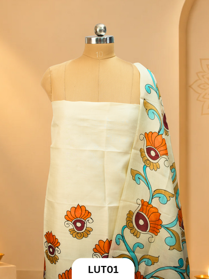 Pure Tussar Hand Painted Salawar