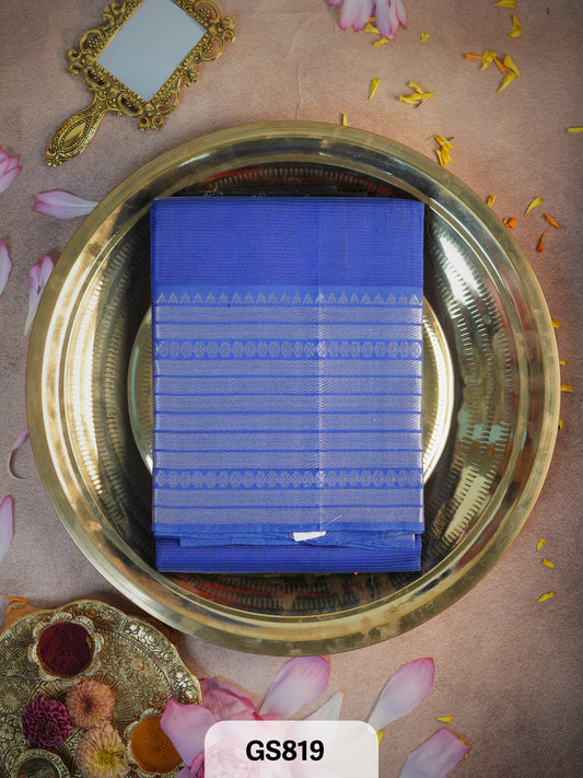 Pure Handloom Mangalgiri Pattu Material (2.5 Meters)