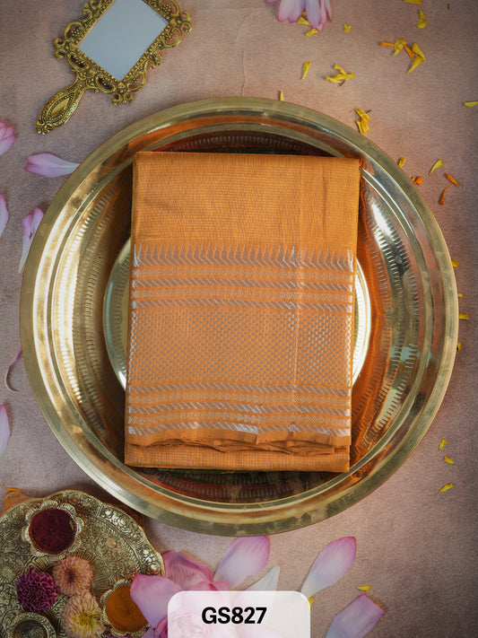 Pure Handloom Mangalgiri Pattu Material (2.5 Meters)