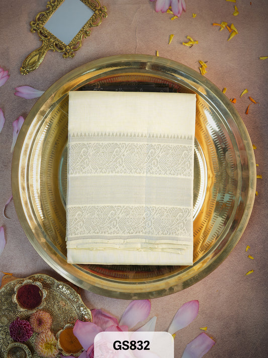 Pure Handloom Mangalgiri Pattu Material (2.5 Meters)
