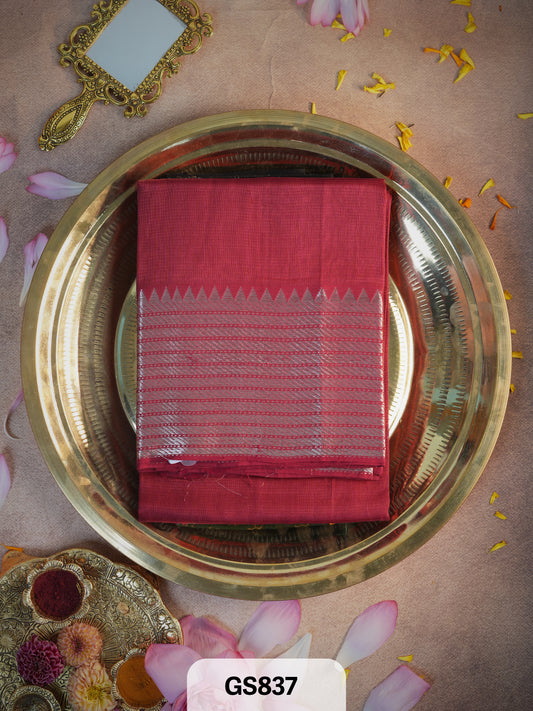 Pure Handloom Mangalgiri Pattu Material (2.5 Meters)