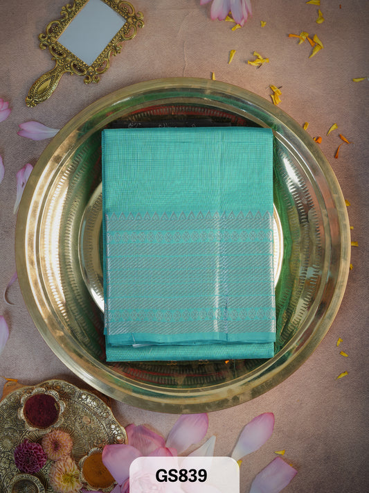 Pure Handloom Mangalgiri Pattu Material (2.5 Meters)