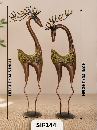 RED DEER SET OF 2 - 34.5Inch & 34Inch