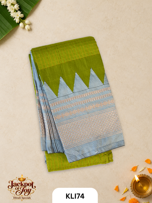 Ilkal Topi  Border Handloom Saree