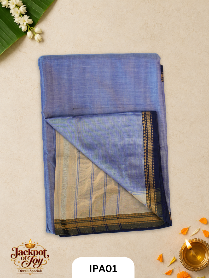 Narayanapet Saree Lavender Blue