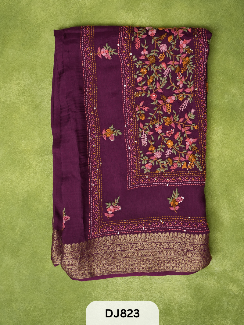 MYSORE VISCOS HEAVY HAND EMBROIDERY
