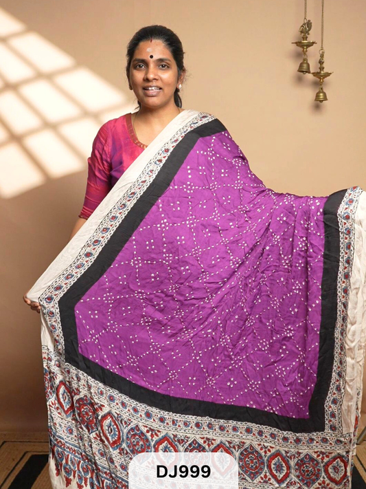 BANDHANI WITH AJRAKH DUPPATA | BORDER