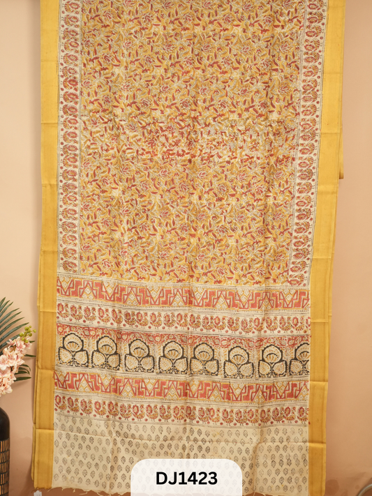KALAMKARI CHENNURI SILK SAREE