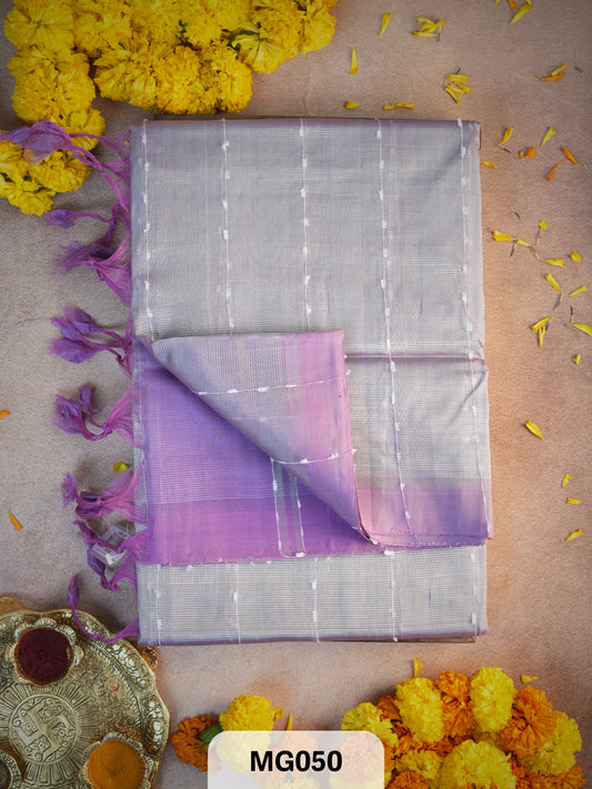 Handloom Mangalgiri saree with Jute Border