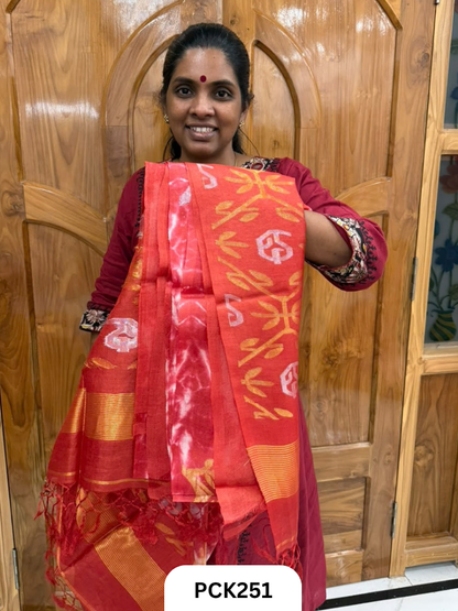 Handloom Pure Gachi By Gachi Tussar with Shibori Zari Work Saree