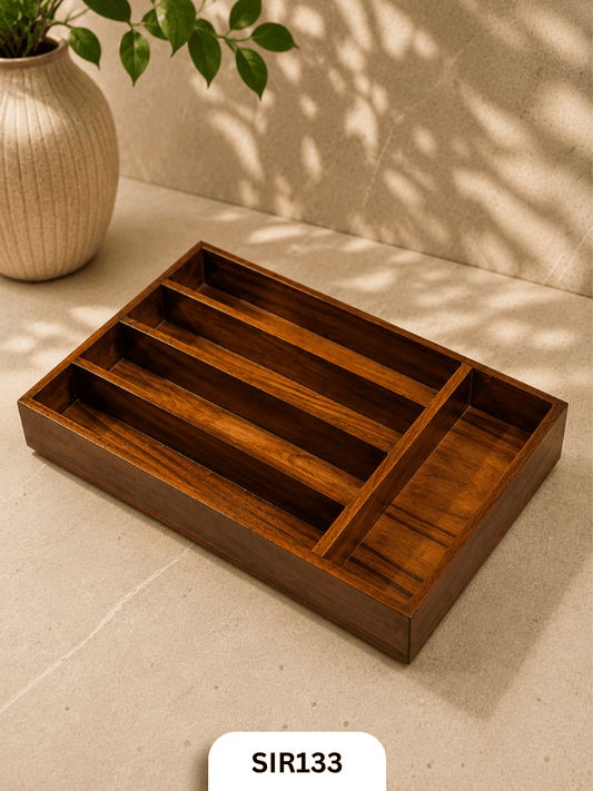 Premium Teak Wood Spoon Organizer