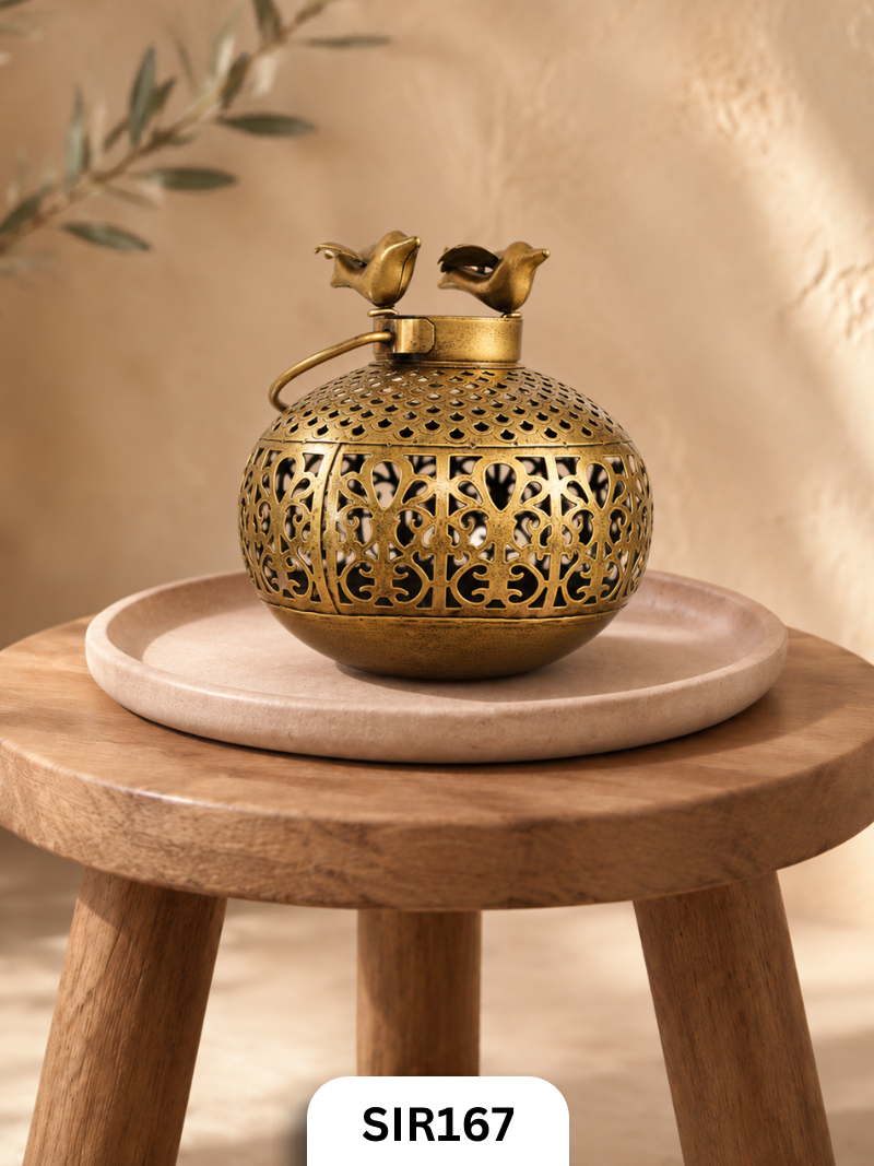 Golden Nest Incense Burner | Brass Coated