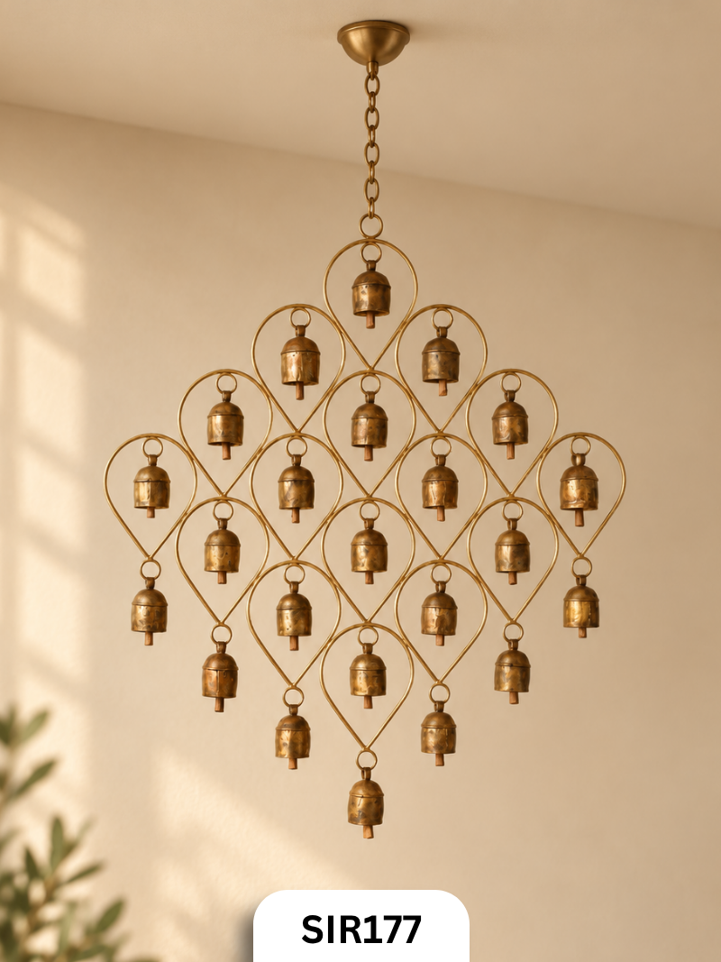 Handmade Rustic Vintage Cow Bell Wind Chimes