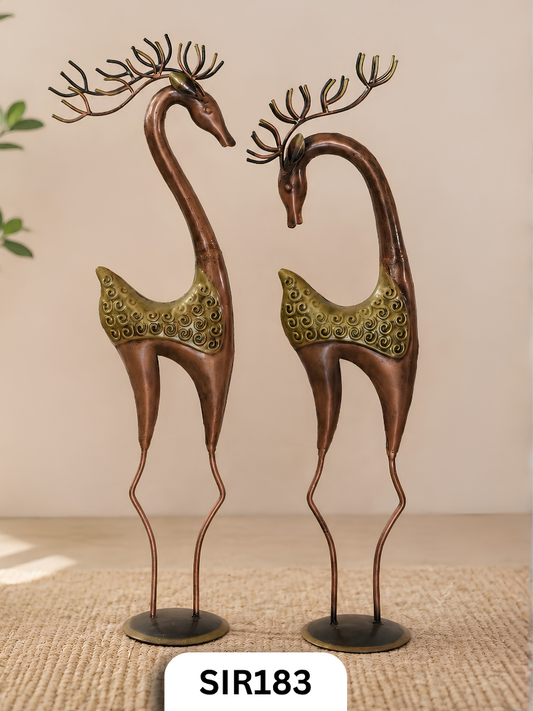 RED DEER SET OF 2 - 34.5Inch & 34Inch | Pre Booking Make to Order 25 - 30 Days