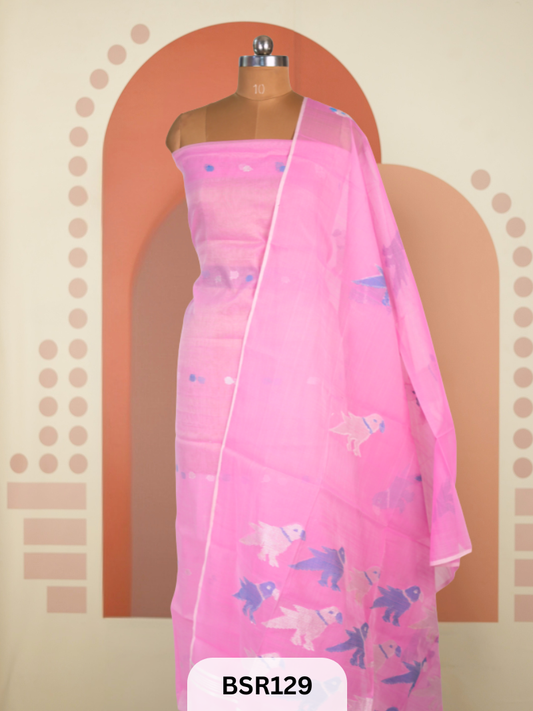 MUSLIN JAMDHANI PAITHANI TOP & DUPATTA | HANDLOOM