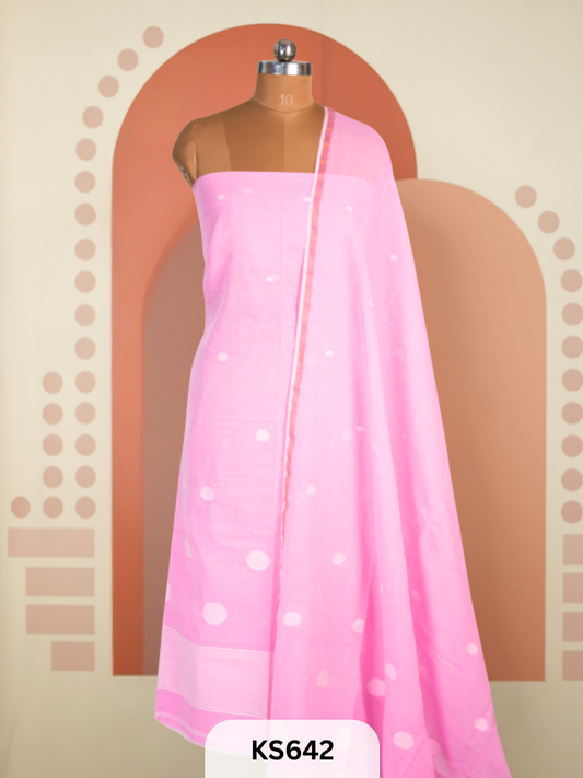 JAMDHANI LINEN TOP WITH DUPATTA