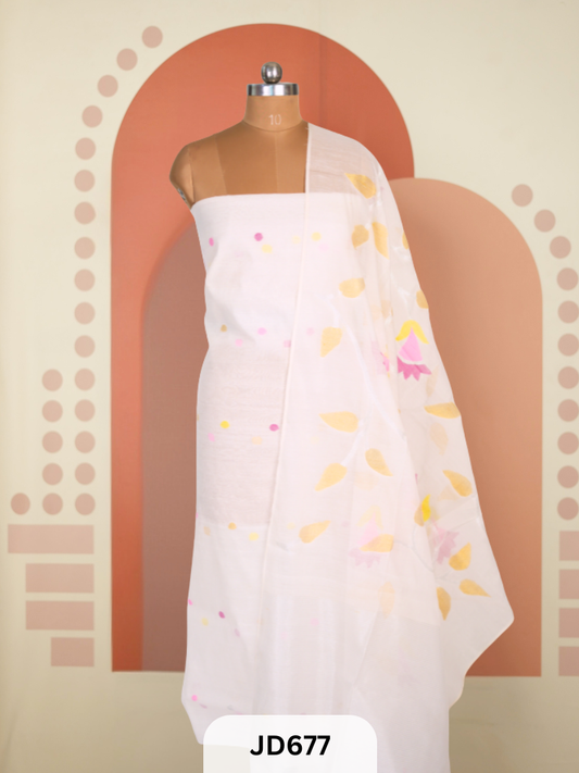 MUSLIN JAMDHANI PAITHANI TOP & DUPATTA | HANDLOOM