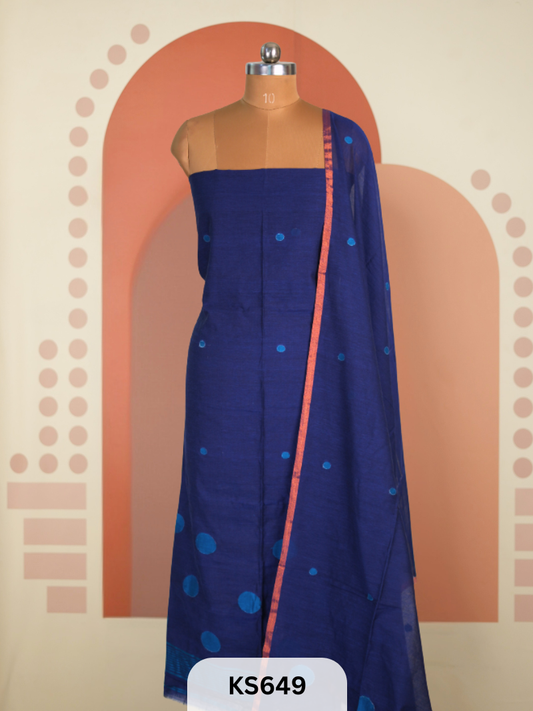 JAMDHANI LINEN TOP WITH DUPATTA