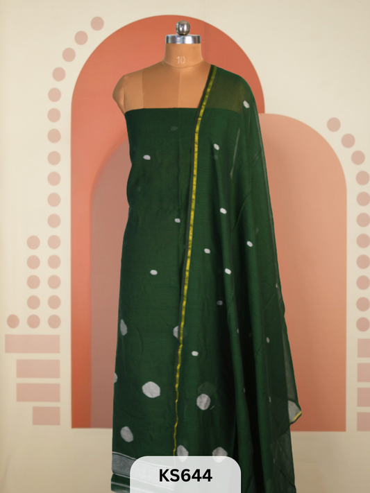 JAMDHANI LINEN TOP WITH DUPATTA