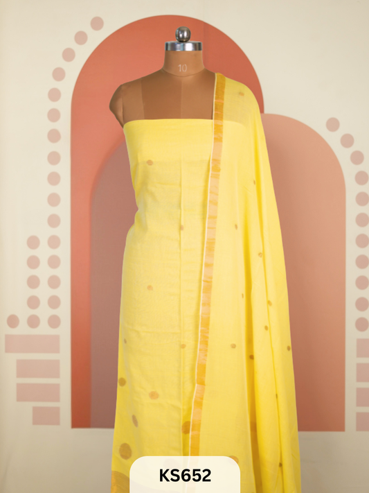 JAMDHANI LINEN TOP WITH DUPATTA