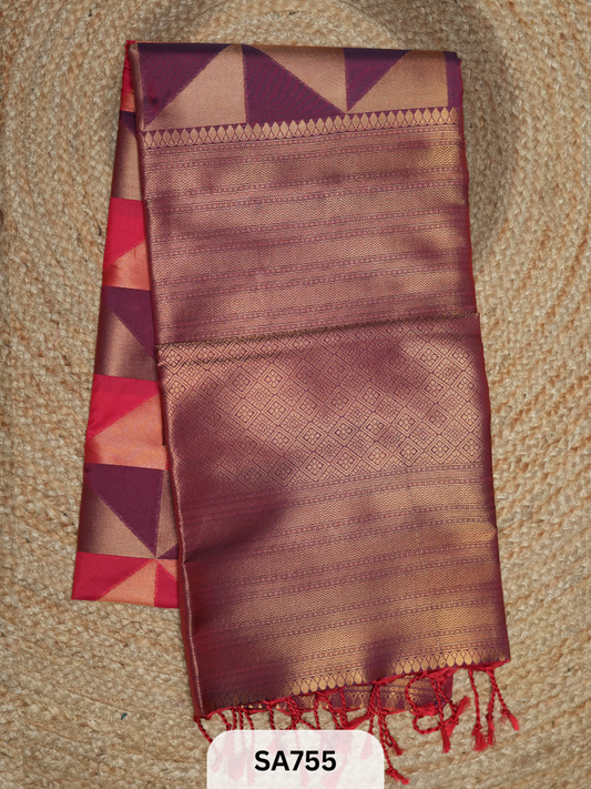 Semi Kanchipuram Soft Silk Saree -1