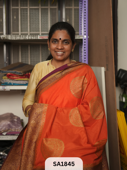 BANARASI KHADI GEORGETTE COCO ZARI SAREE