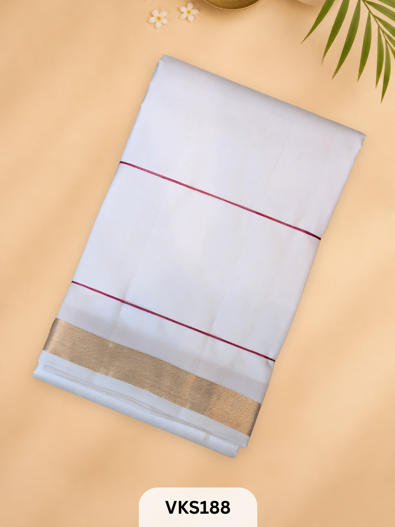 PURE KANCHIPURAM PLAIN SOFT SILK SAREE
