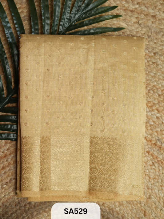 Semi Tussar with Butta saree Mahalakshmi sarees