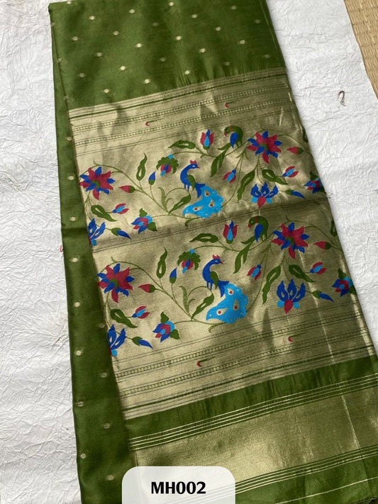 Paithani Silk Saree with Brocade Blouse